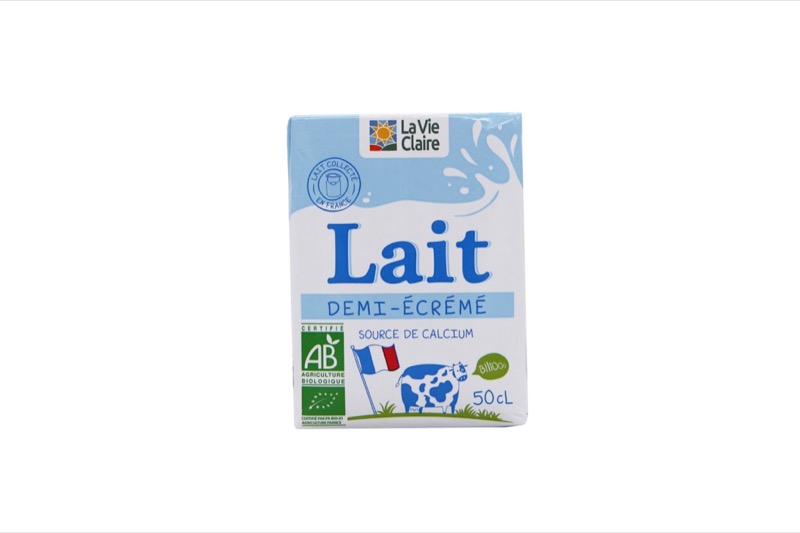 Lait 1/2 écrémé en brique 50cl - La Vie Claire