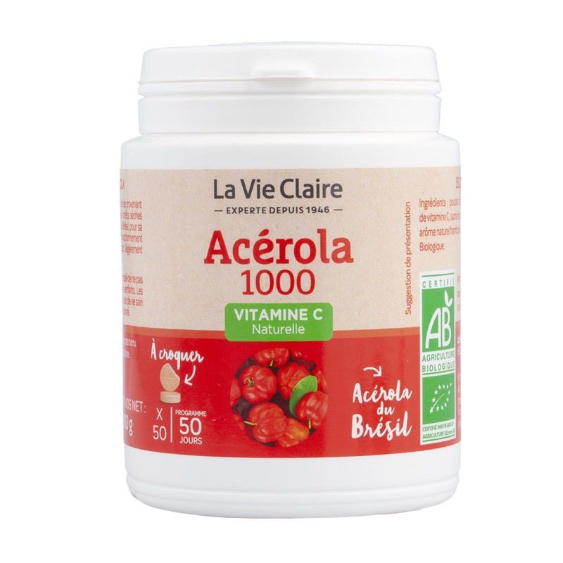 Acerola 1000 bio 50 cp croquer