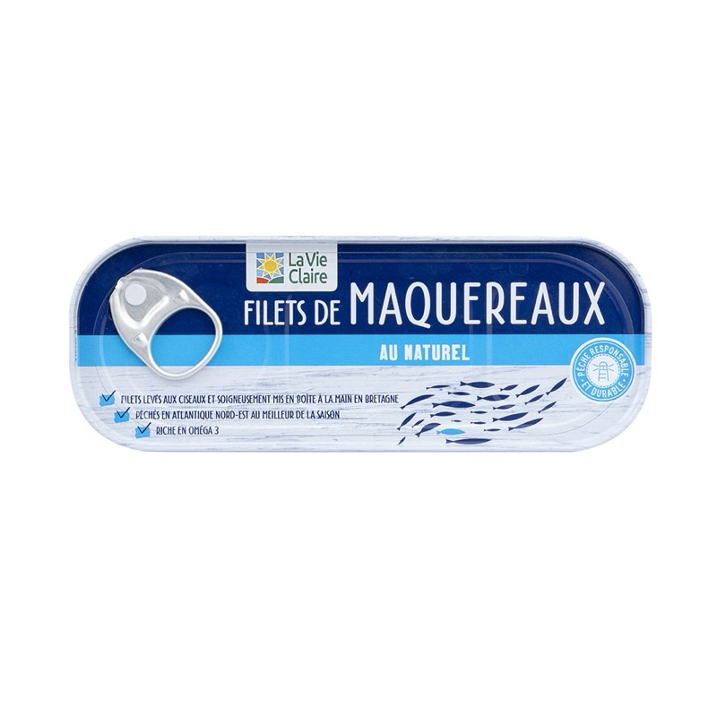 Filets maquereaux naturel 151g - La Vie Claire