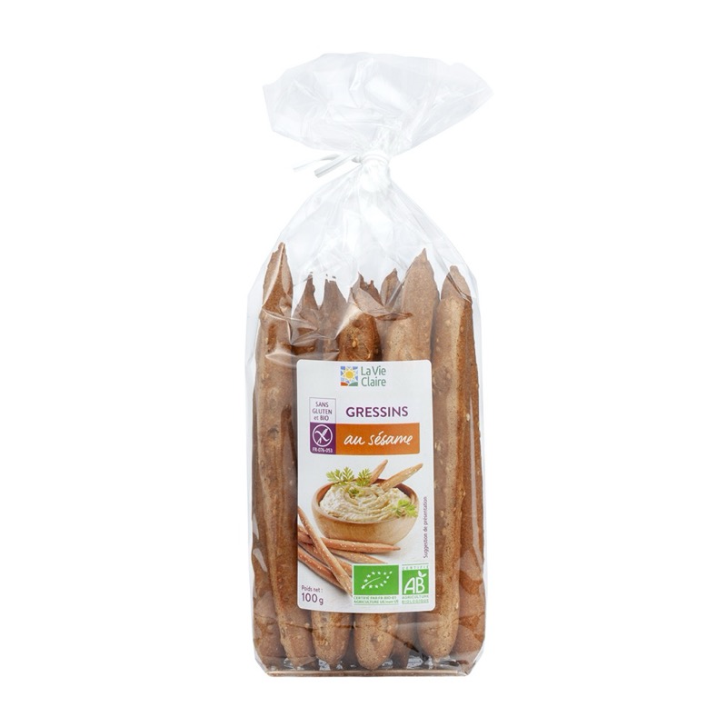 Gluten-free sesame gressins 100g