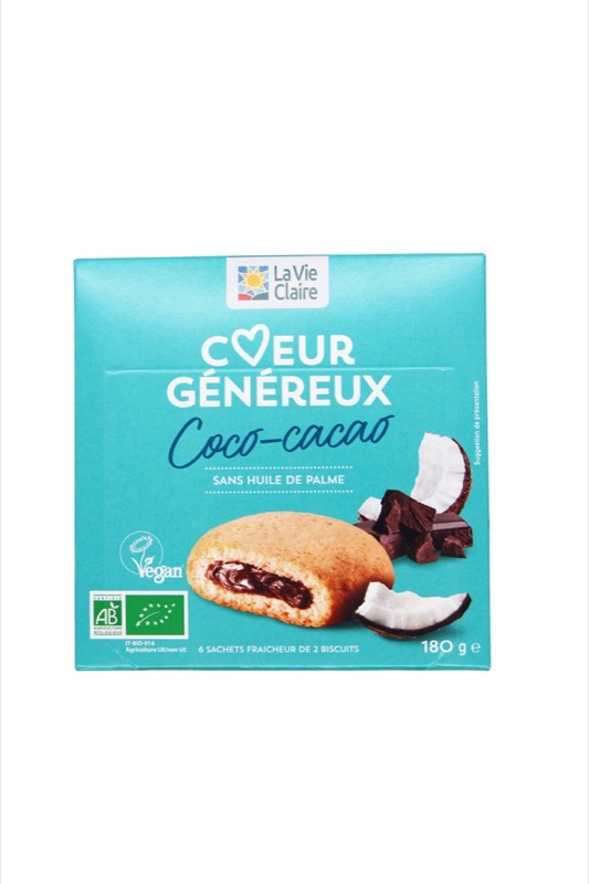 Biscuit fourrÉ coco cacao vegan