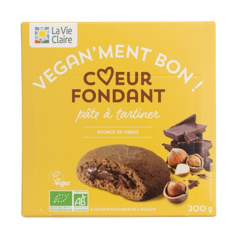 Biscuit fourre pat tart vegan