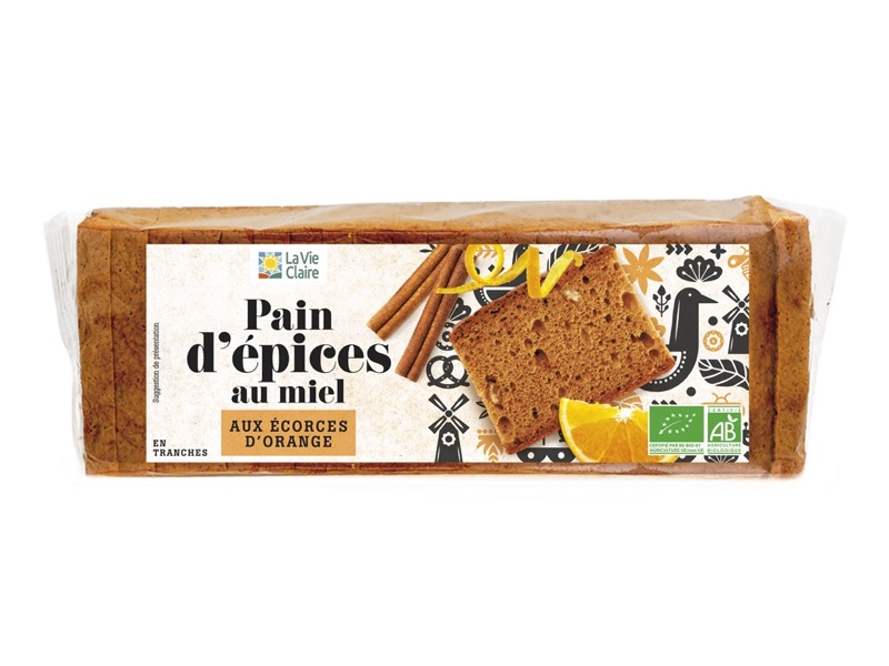 Gingerbread honey with orange peel 300g - La Vie Claire