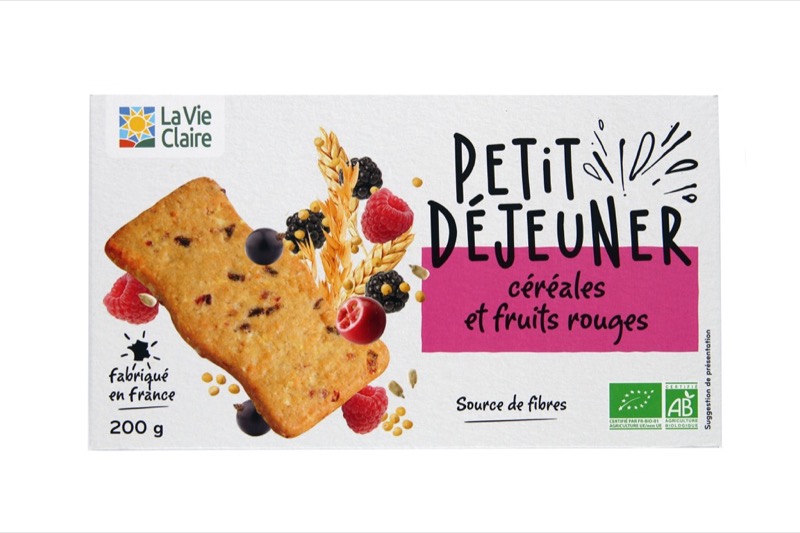 Biscuits p'tit déj céréales et fruits rouges 200g - La Vie Claire
