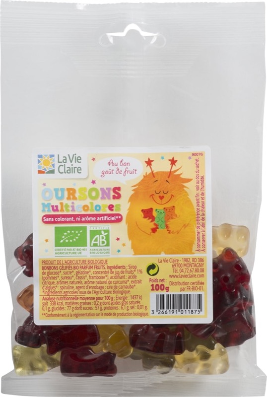 Oursons multicolores 100 g