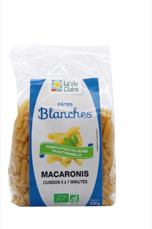 Macaroni blanc 500g - La Vie Claire