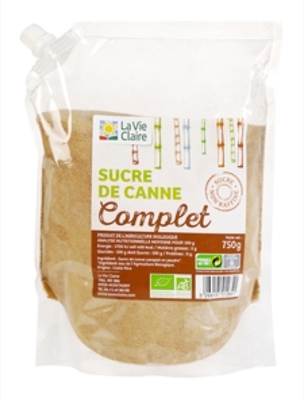 Whole cane sugar 750g - La Vie Claire