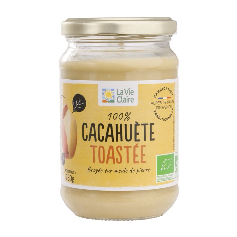 Toasted peanut puree 280g - La Vie Claire