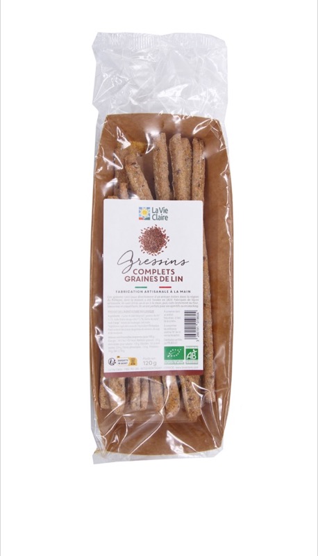 Flaxseed Gressins 120g - La Vie Claire