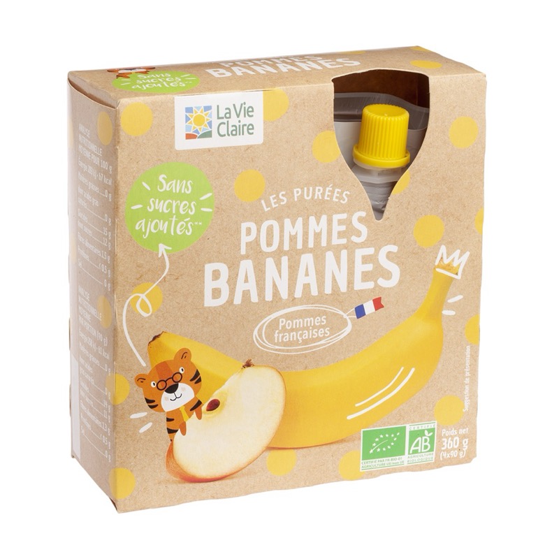 Puree Pom banana gourd 4x90g