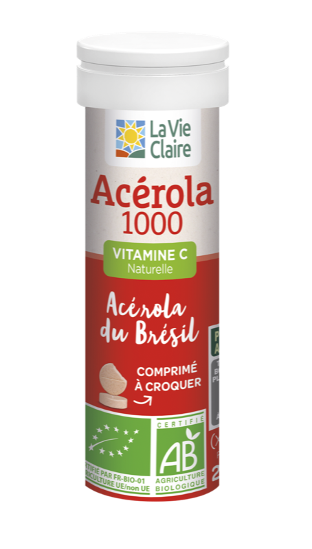 Vitamine C naturelle - Acerola 1000 BIO 10 unités - La Vie Claire
