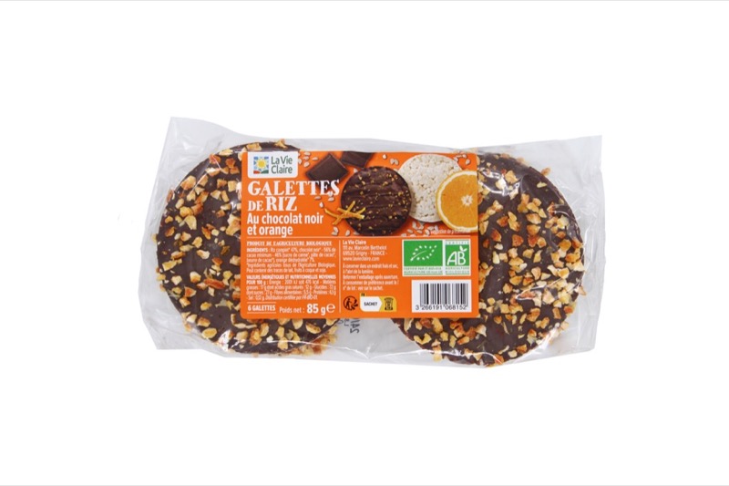 Black choco orange rice cakes 100g - La Vie Claire