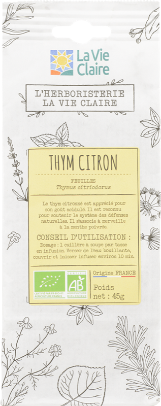 Lemon Thyme Leaves, France, 45 g