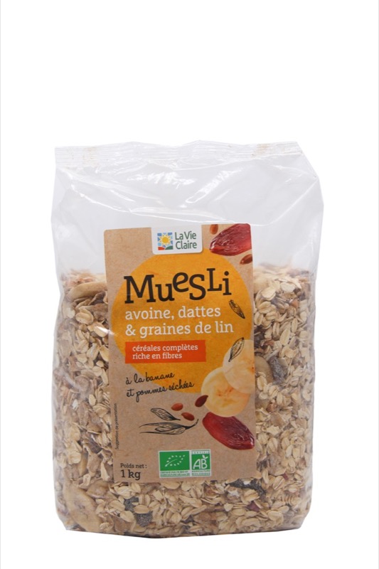 Muesli avoine datte