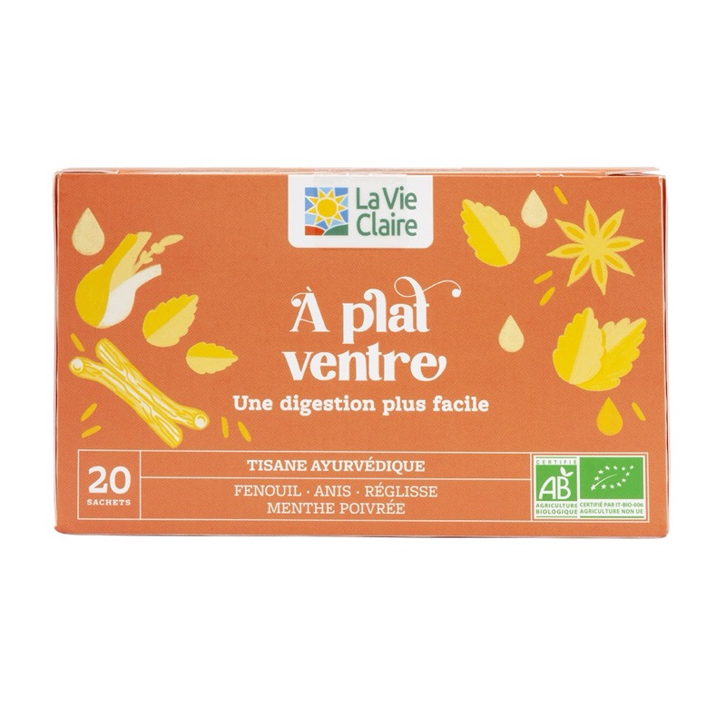 Flat stomach herbal tea 20 teabags - La Vie Claire
