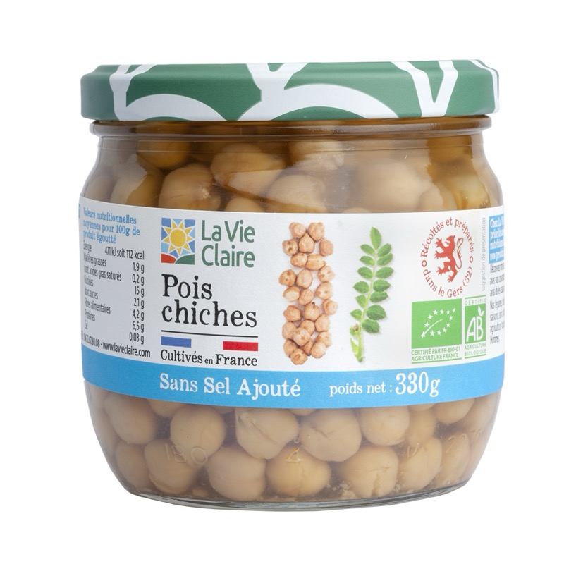 Pois chiches filière sans sel 330g - La Vie Claire