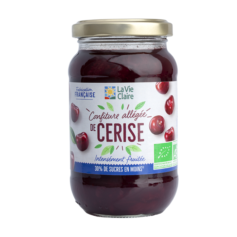 Confiture allégée de cerise bio 300g - La Vie Claire
