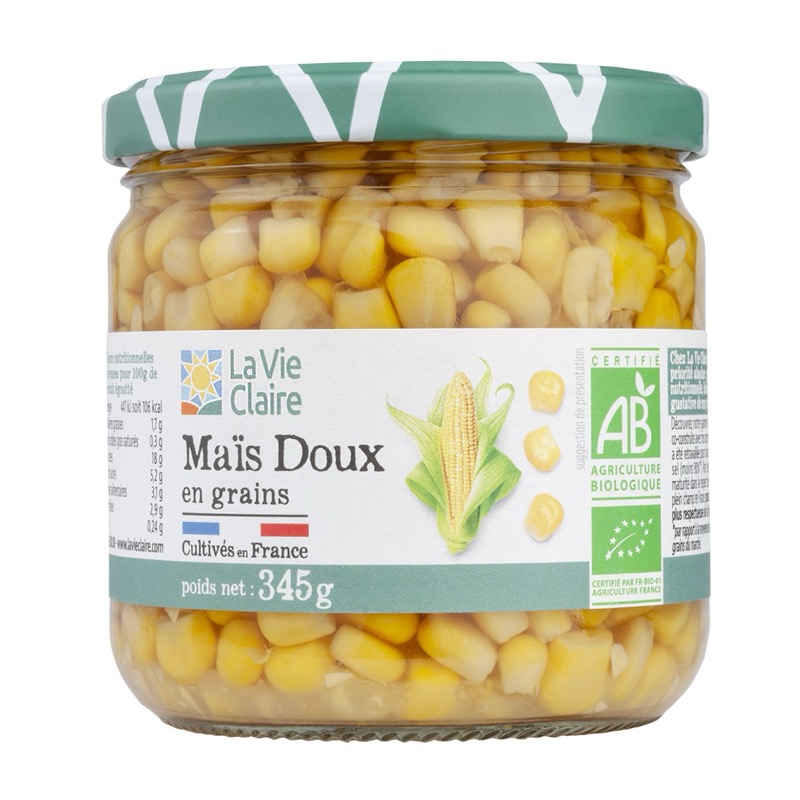 Maïs doux grains 345g - La Vie Claire