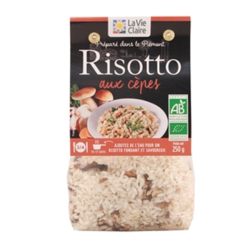 Risotto aux cepes deshydrate