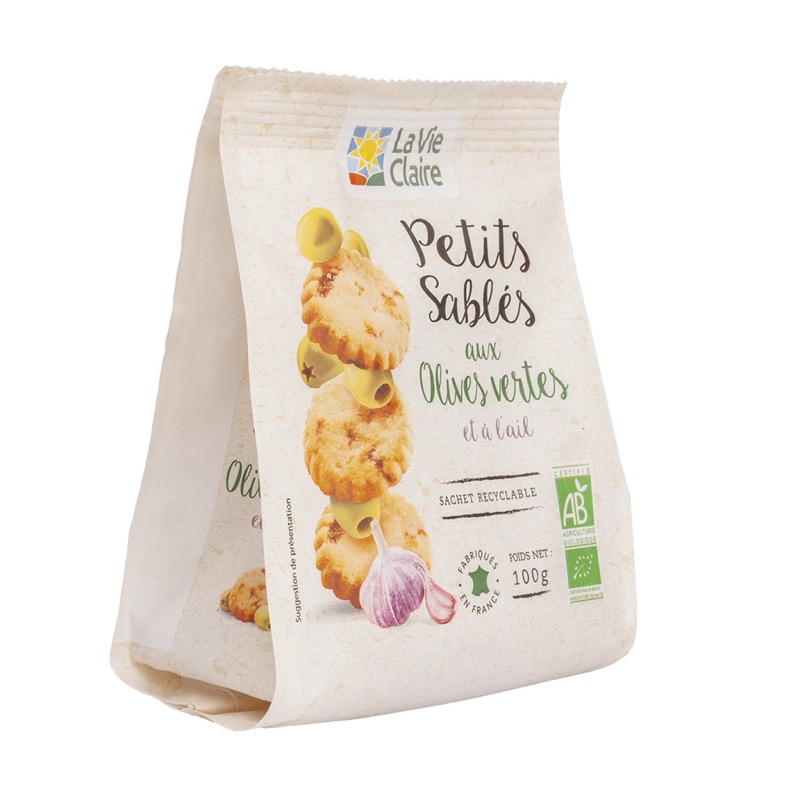 BISCUITS OLIVES & AIL 100G
