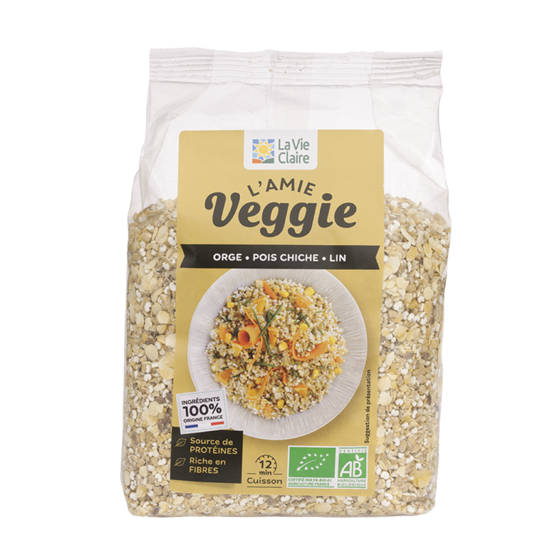 Mélange express orge/pois chiches/lin 500g - La Vie Claire