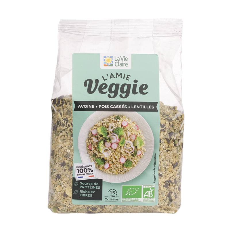 Mélange express avoine/pois cassés/lentilles vertes 500g - La Vie Claire