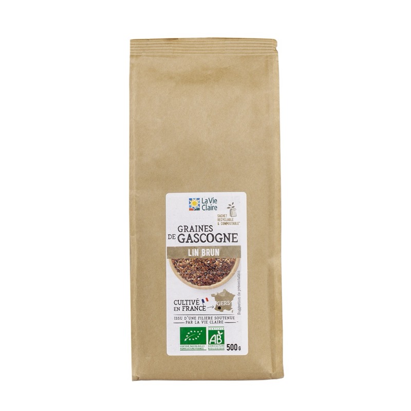 Gascony brown flax 500g - La Vie Claire