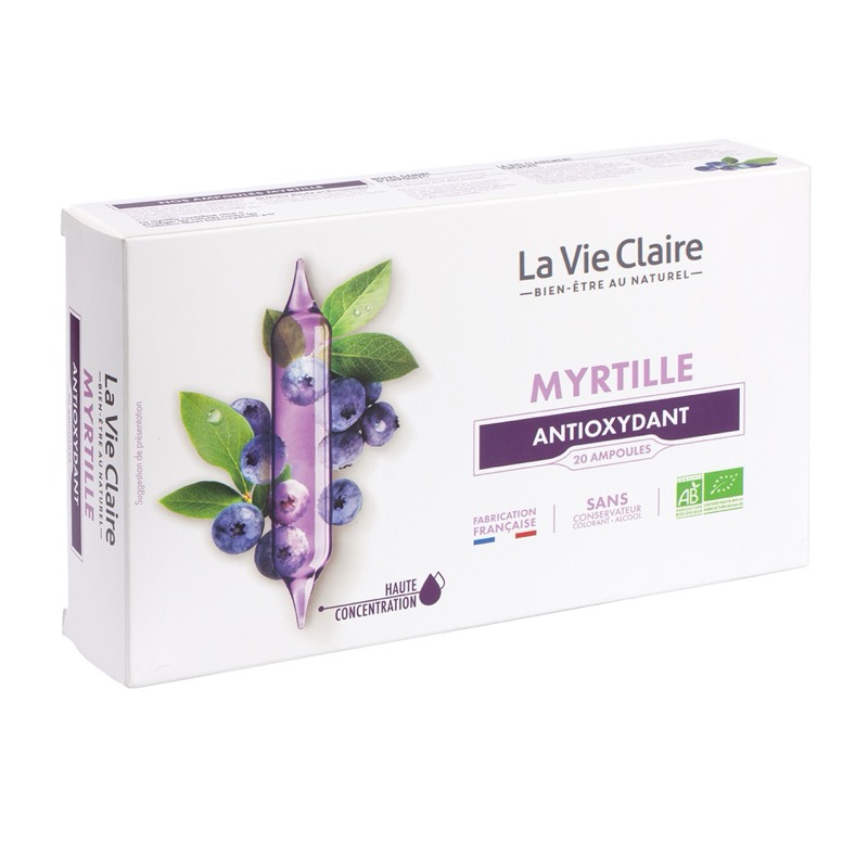 Bilberry organic 20 phials - antioxidant - La Vie Claire