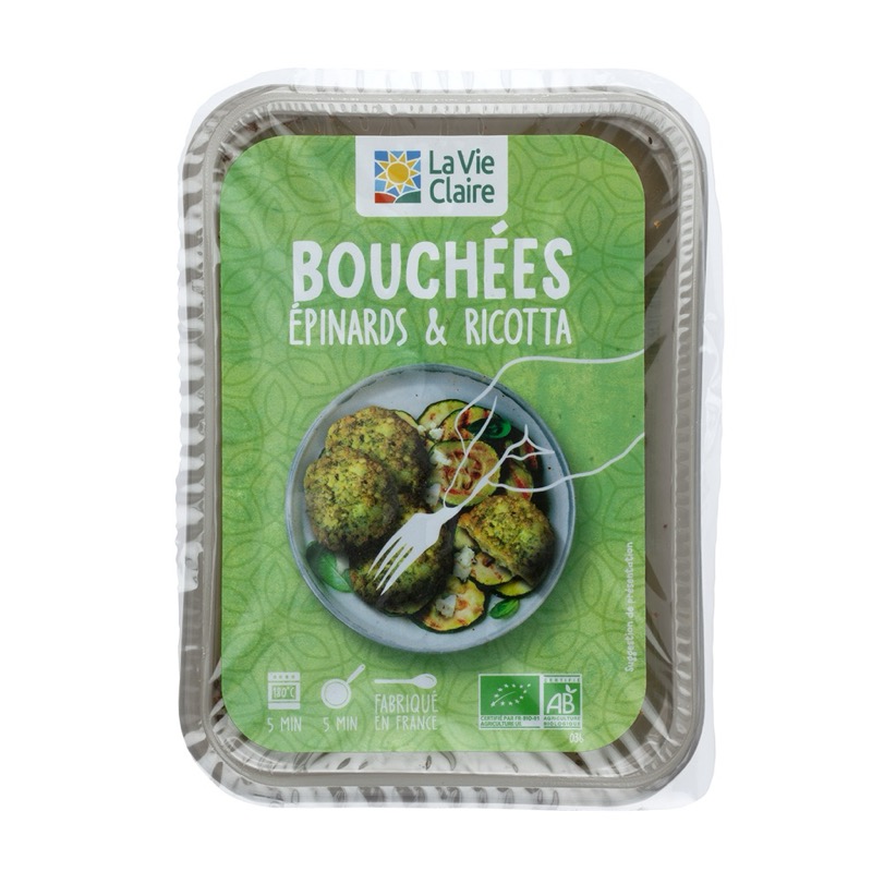 Spinach Ricotta Bites 180g - Jardin Bio Etic
