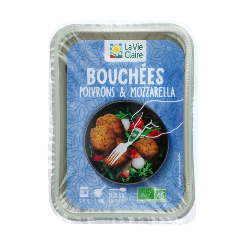 Bell pepper and mozzarella bites 180g - La Vie Claire