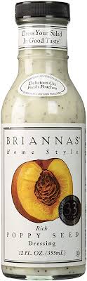 Briannas Salad Dressing Poppy Seed 340 g