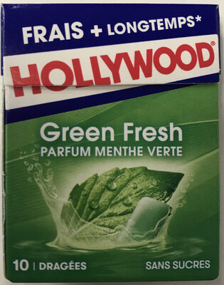 Hollywood Chewing Gum Menthe Verte 14 g 
