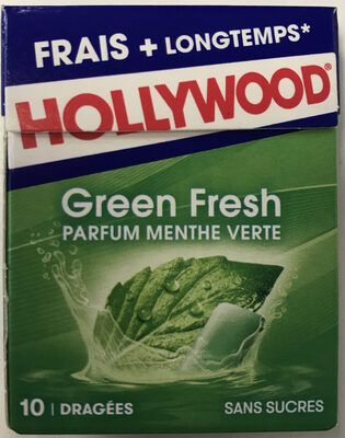 Hollywood Chewing Gum Menthe Verte 14 g  