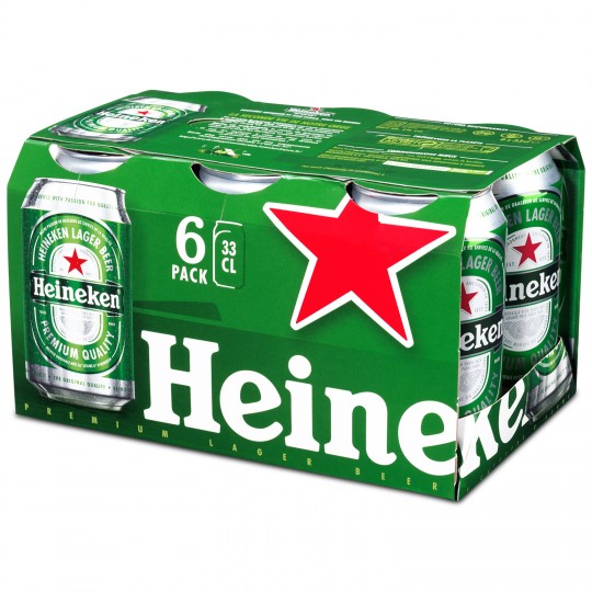 Heineken Cannette Pack 6x33cl