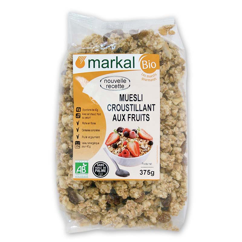 Markal Muesli Crousti Aux Fruits Bio 375 g