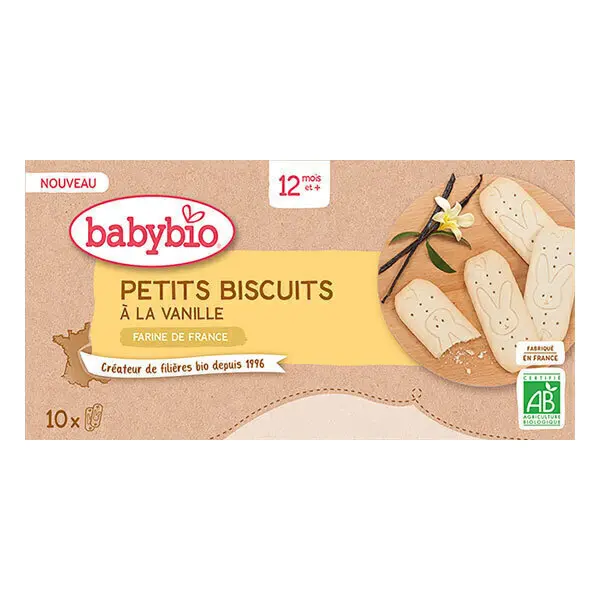 BABYBIO PETITS BISCUITS VANILLE 160G - DES 12 MOIS