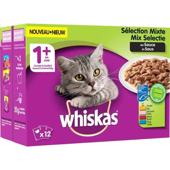 Whiskas Viande Sauce 100 g x 12