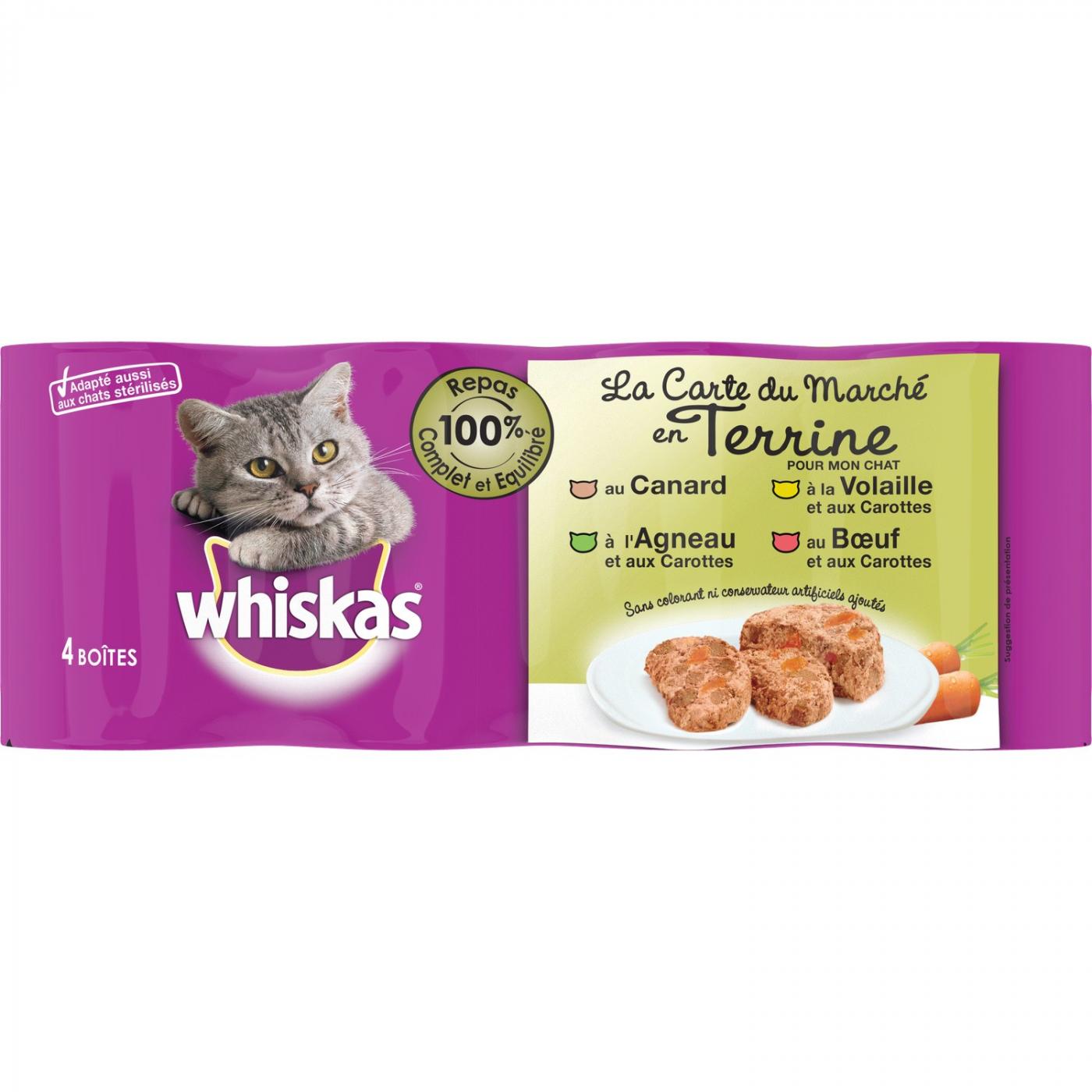 Whiskas Carte Boucher Sce 400 g x 4