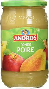 Andros Compote Pomme Poire 750 g 