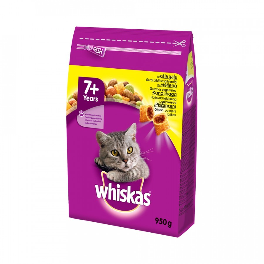 Whiskas Croq 7 Ans Chicken 950 g x 1