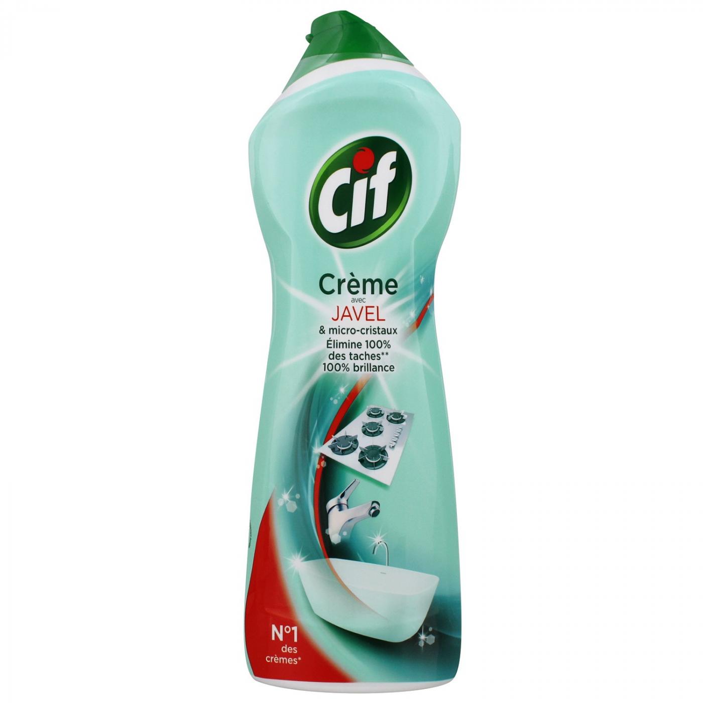 Cif Crème A Récurer Javel Flacon 750 ml