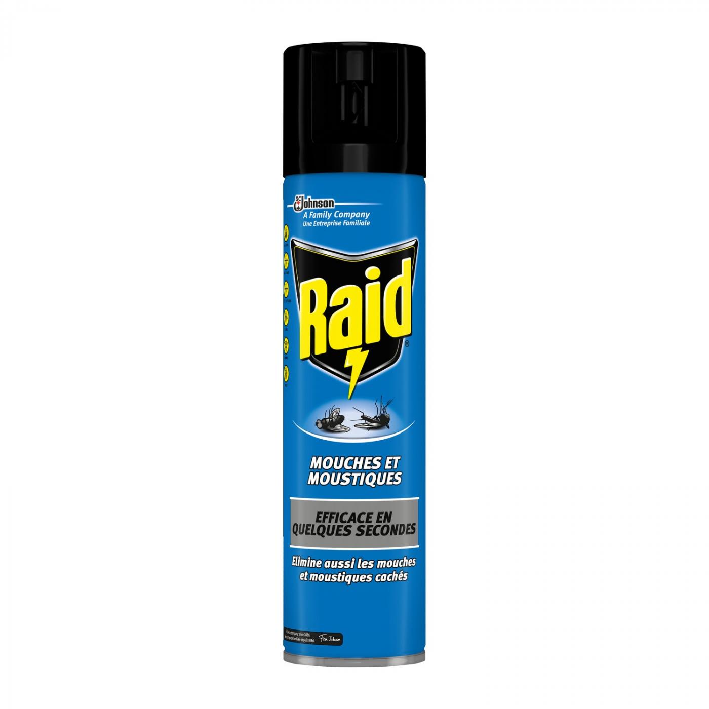 Raid Insecticides Mouches & Moustiques Aérosol 400 ml