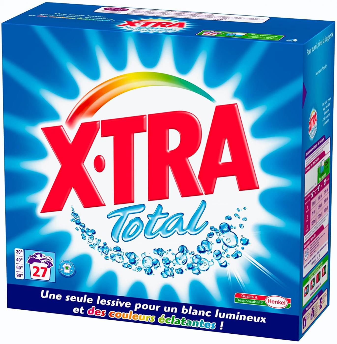 Xtra Total Lessive Poudre Boite 27 Lavages