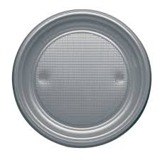 Plastic Plate Grey x 24