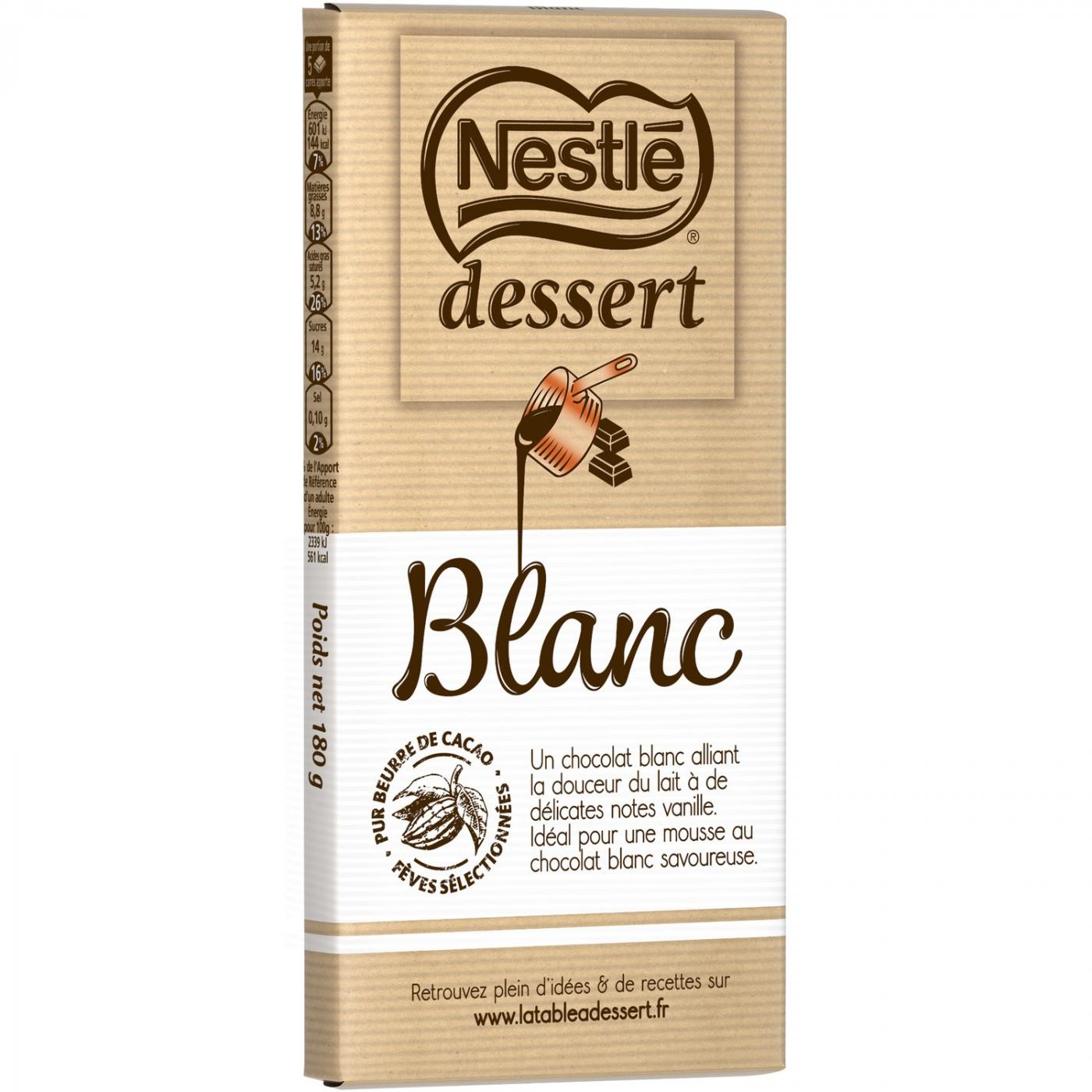 Nestlé Dessert Chocolat Blanc 170 g