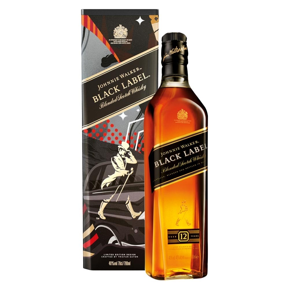 Johnnie Walker Black Label 12 yrs / giftbox - 1L