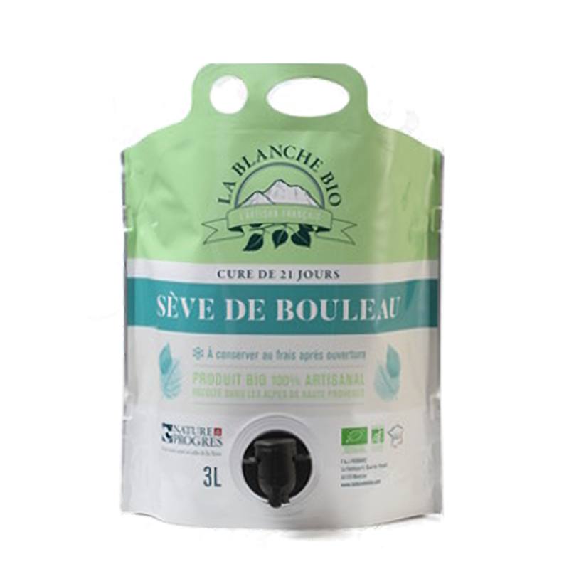 Sève de bouleau fraîche 3L - La Blanche Bio