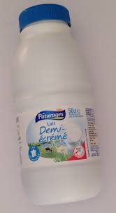 Country Milk Lait Demi Ecrémé 500 ml  