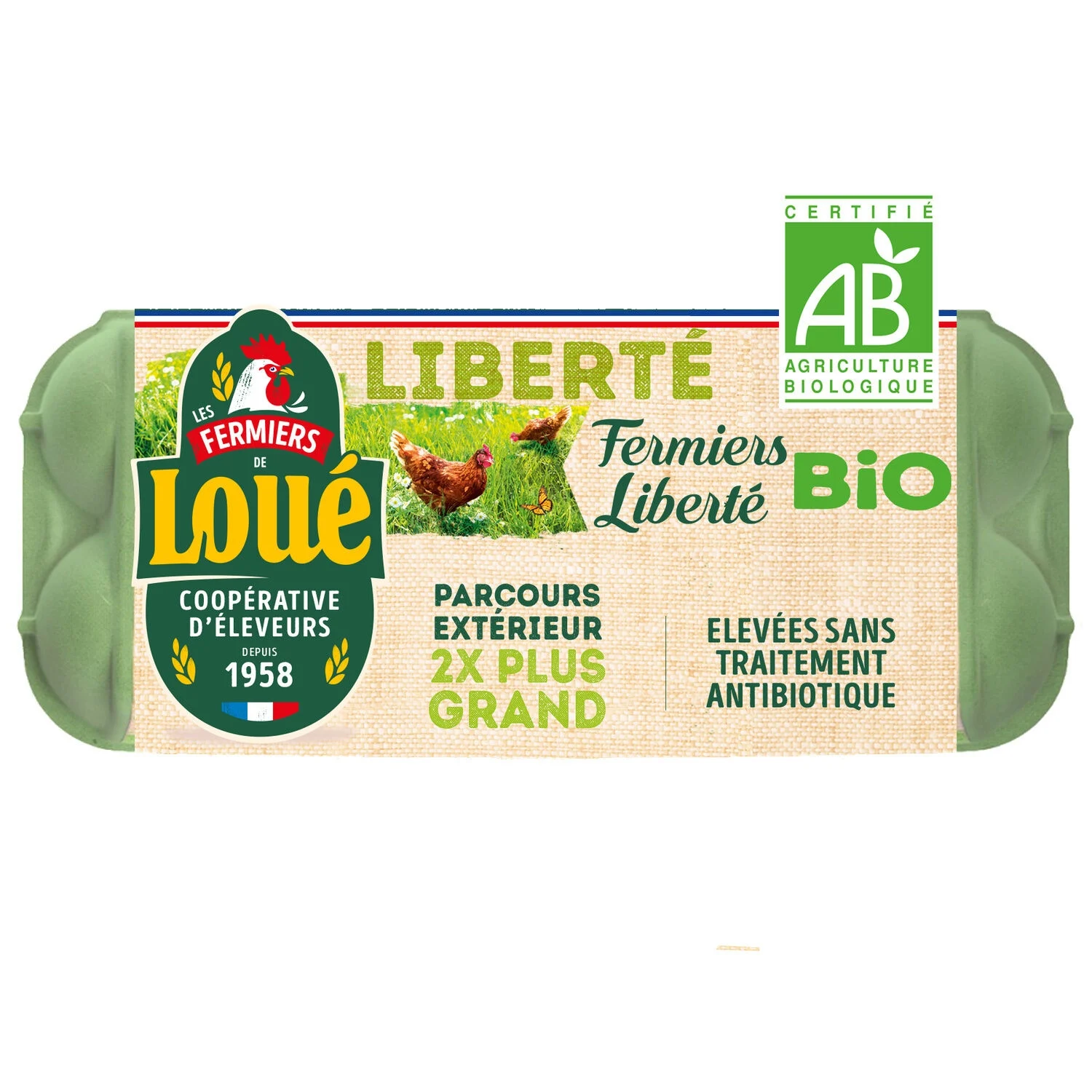 Loué oeufs fermiers bio 