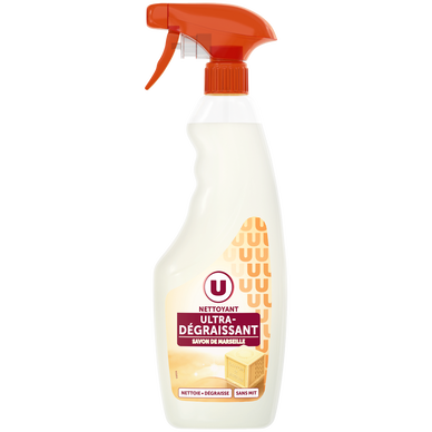 Degreasing cleaner with Marseille soap U